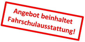Fahrschulausstattung